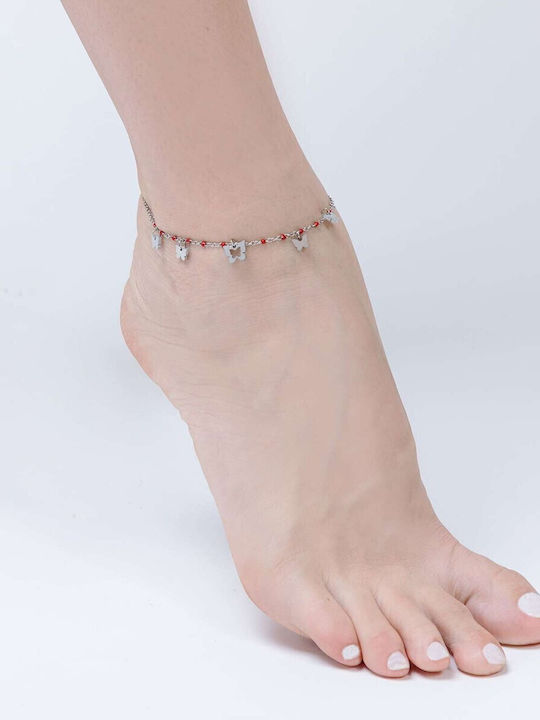 Luca Barra Αλυσίδα Ποδιού από Ανοξείδωτο Ατσάλι 21cm