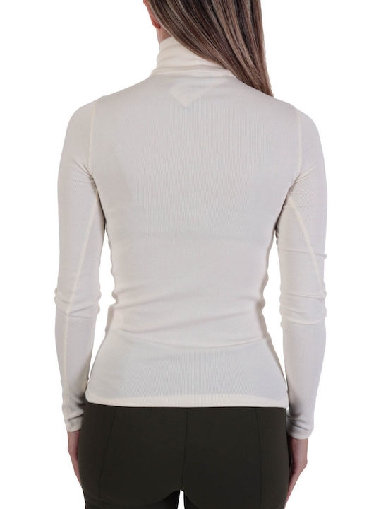 Ralph Lauren Damen Bluse Langärmelig Rollkragenpullover Cream