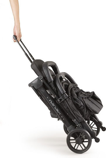Interbaby Baby Stroller Suitable from 6+ Months Black/Beige 6kg