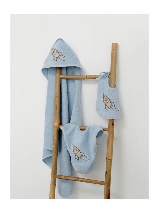 Palamaiki Baby Bademäntel & Kapuzenhandtücher Set 75x75cm