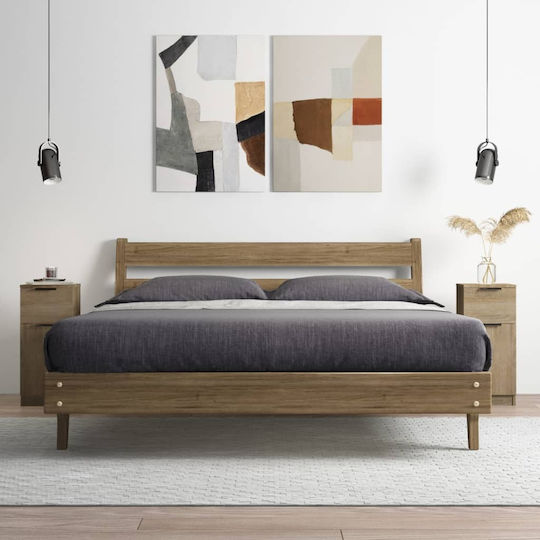 Комоди Дървени Сонома 2бр 30x30x70см