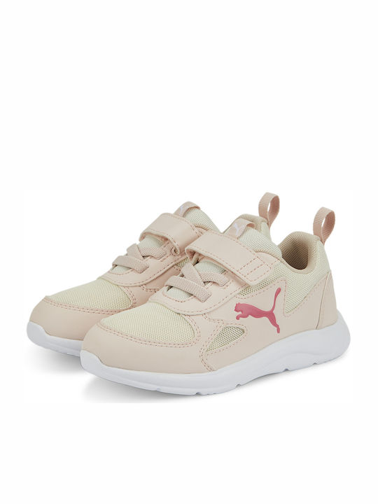 Puma Αthletische Kinderschuhe Laufen Fun Racer Beige