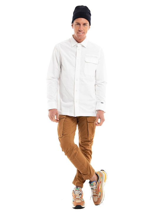 G-Star Raw Men's Shirt Long Sleeve White