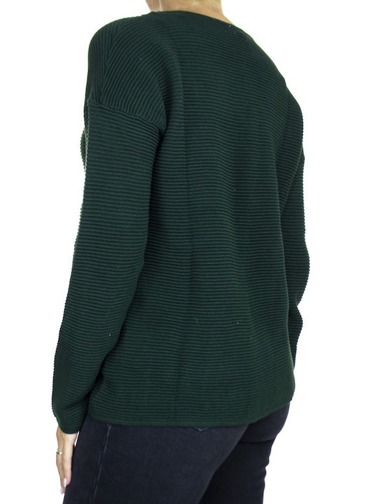 Tom Tailor Women's Long Sleeve Sweater Green