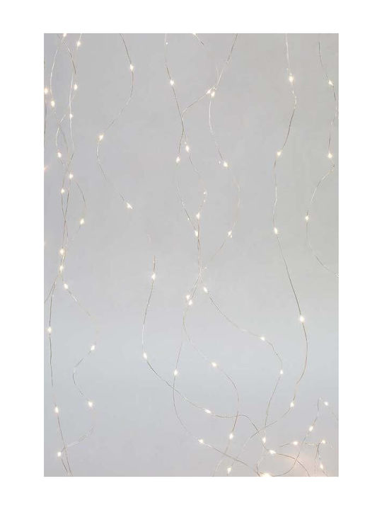 400 Lights LED 2m. x 200cm Warm White type Curtain Eurolamp