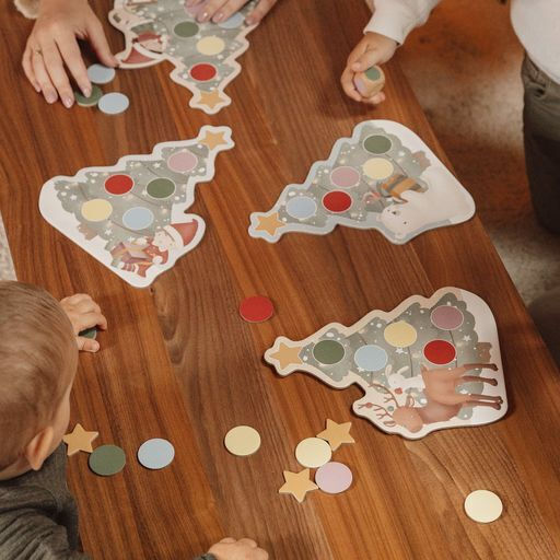 Board Game X Mas Tree for 1-4 Players 3+ Years Old (EN) Little Dutch