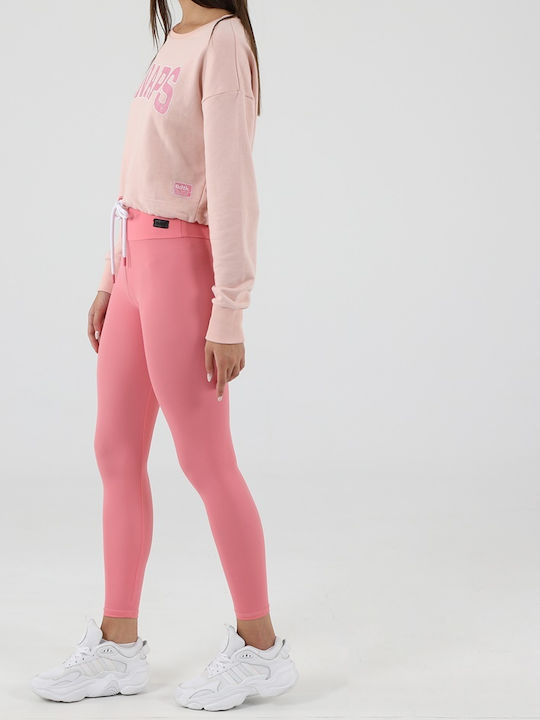 Flash Women's Long Training Legging High Waisted Pink