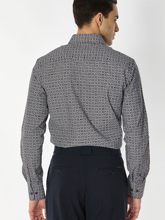 Long-sleeved Cotton Shirt Gray