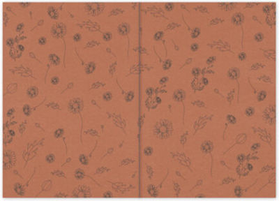 adBook Botanical Zilnic Agenda Portocaliu 2023 17x25cm Orange