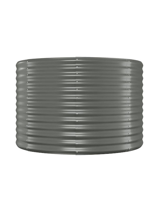 vidaXL Planter Box Metallic Gray 249x100x68cm.
