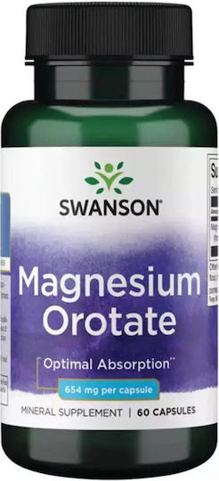 Swanson Magnesium Orotate 40mg 60 κάψουλες