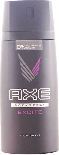 Axe Excite Twist Cap Αποσμητικό 24h σε Spray Χωρίς Αλουμίνιο 150ml