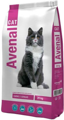 Avenal Dry Food for Adult Cats with Meat 20kg