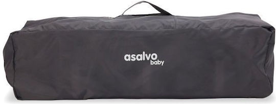 Asalvo Complet Laufstall 2 Ebenen mit Wickeltisch & Matratze Gray 65x125cm