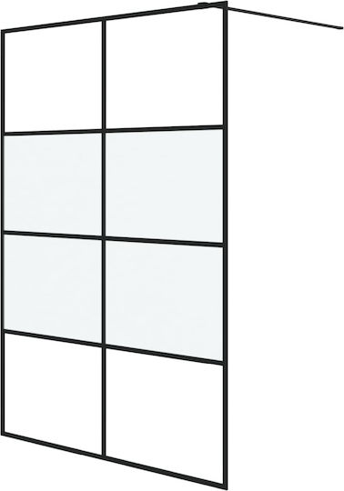 vidaXL Διαχωριστικό Ντουζιέρας 140x195cm Fabric Black vidaXL Διαχωριστικό Ντουζιέρας 140x195cm Fabric Black