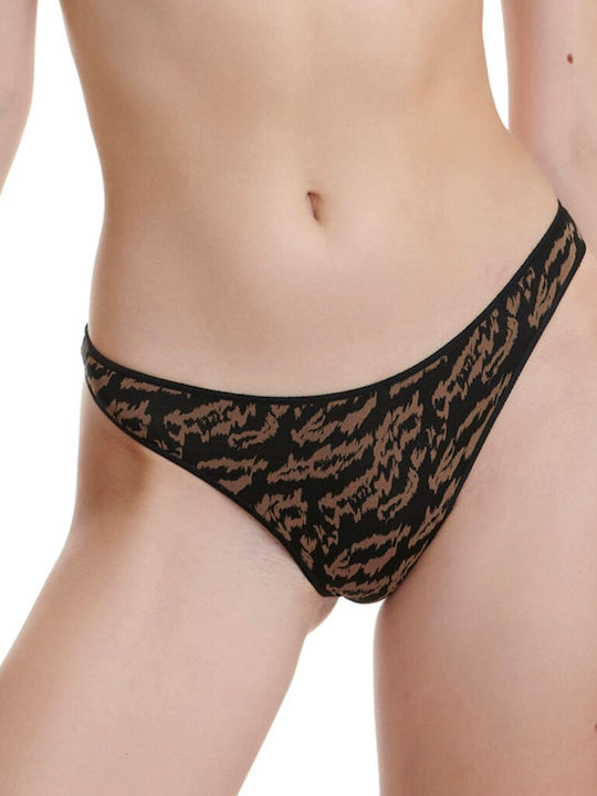 Bamboo Γυναικεία Brazil 2Pack Καφέ/Μαύρο Εμπριμέ