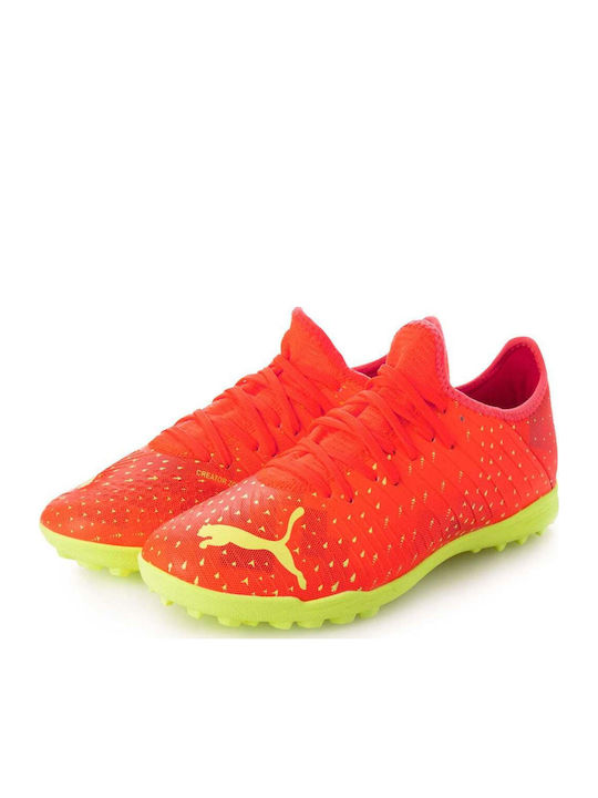 PUMA Future Z 4.4 Football Shoes with Molded Cleats Fiery Coral / Fizzy Light / Puma Black / Salmon