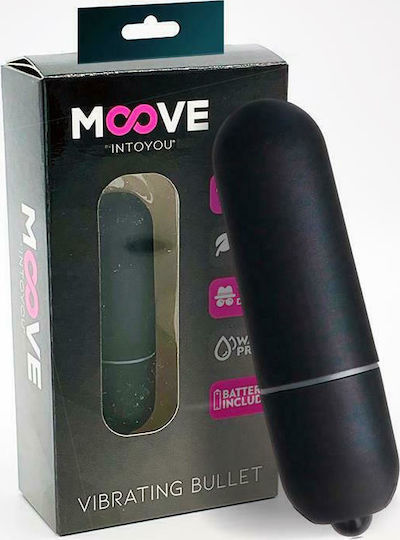 IntoYou Moove Вибриращ Bullet 10 Скорости Mini Вибратор Bullet Черен