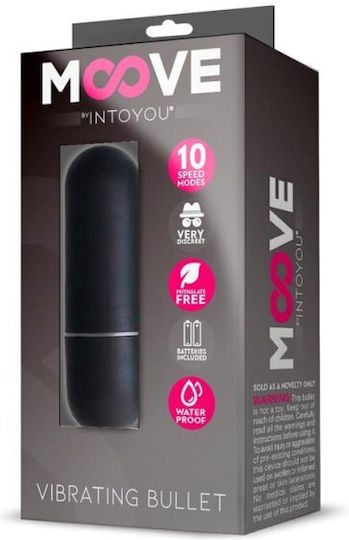 IntoYou Moove Вибриращ Bullet 10 Скорости Mini Вибратор Bullet Черен