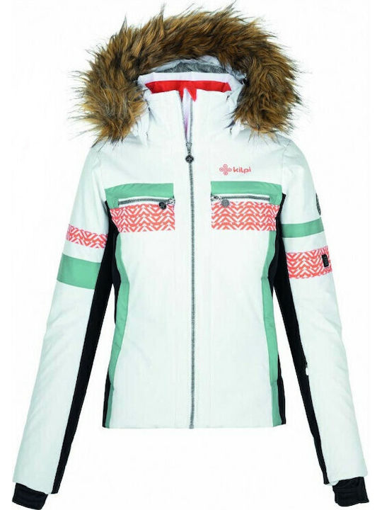 Kilpi Aniela QL0153KI-WHT Γυναικείο Μπουφάν για Σκι & Snowboard Λευκό