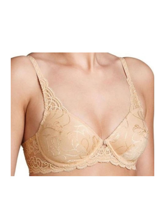 Triumph Amourette Romance Bra without Padding without Underwire Beige