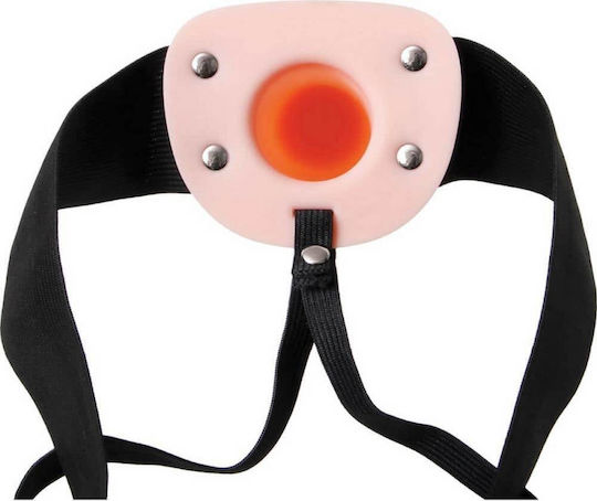 Adam & Eve Adam's Flexskin Hollow Gurtzeug mit Dildo 16cm in Hautfarbe