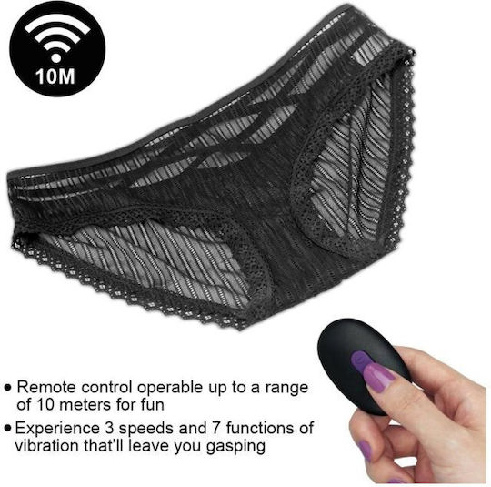 Lovetoy iJoy Remote Vibrating Panty Mini Δονητής για Ζευγάρια με Απομακρυσμένο Έλεγχο 7cm Μαύρος