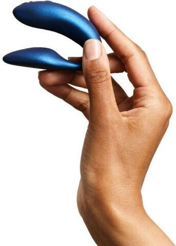We-Vibe Chorus Couples Vibrator Mini Δονητής για Ζευγάρια με Απομακρυσμένο Έλεγχο 7.8cm Cosmic Blue