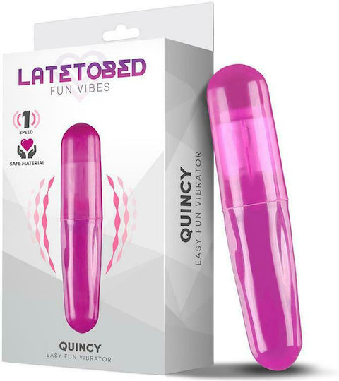 LateToBed Quincy Easy Fun Mini Δονητής Bullet 11cm Μωβ
