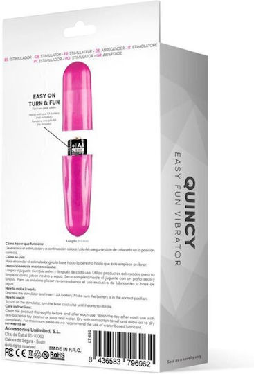 LateToBed Quincy Easy Fun Mini Δονητής Bullet 11cm Μωβ