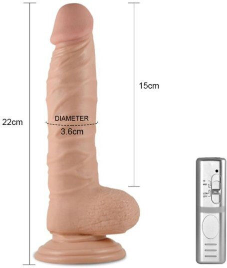 Lovetoy Real Extreme Realistic Dildo With Suction Cup Base Ρεαλιστικός Δονητής 21cm Flesh
