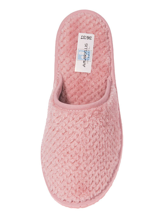 Amaryllis Slippers Women's Slipper with Fur In Pink Colour