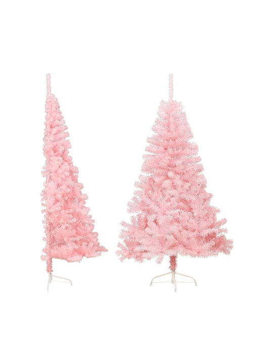 Christmas Wall Pink Tree with Metallic Base H120cm