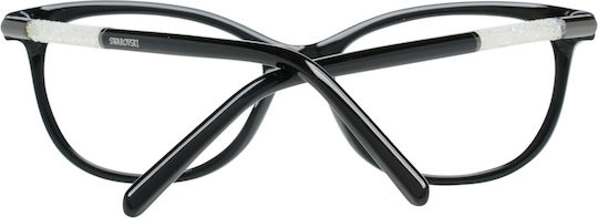 Swarovski Дамски Рамки За Очи Котешко Око Черни SK5211 001