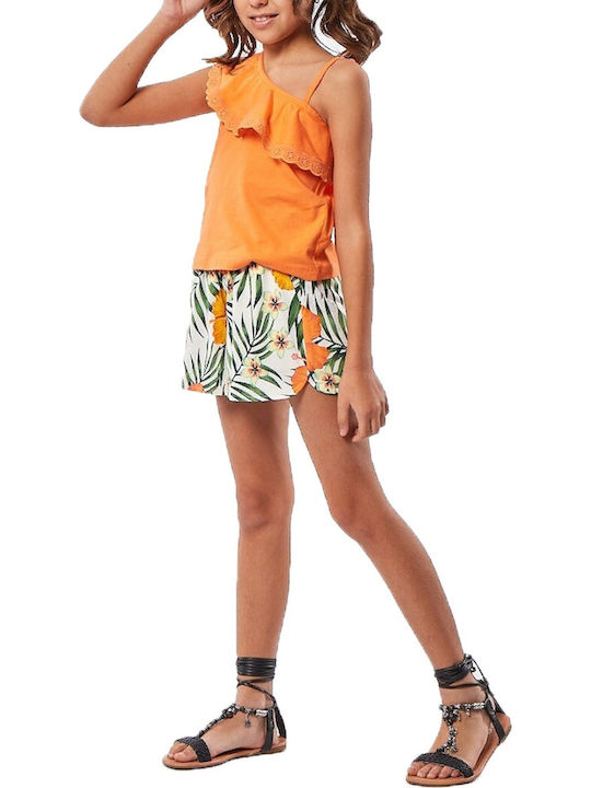 Εβίτα Kids Set with Shorts Summer 2pcs Orange