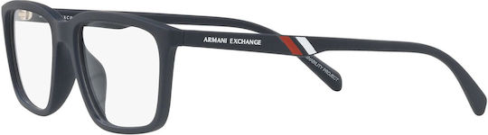 Armani Exchange Мъжки Ацетатен Рамки За Очилa Тъмносини AX3089U 8181