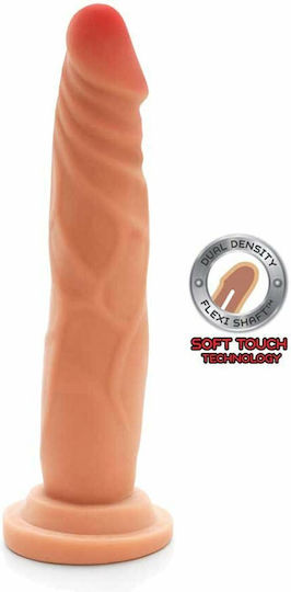 ToyJoy Get Real Dong Dual Density Реалистично дилдо Със смукателна чашка Естествено 19см