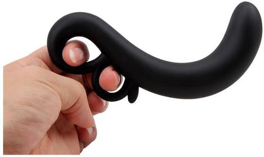 Chisa Novelties Two-Finger G-Spot Дилдо Черен 14.2см