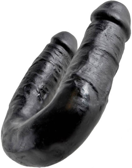 King Cock Medium Double Trouble Doppeldildo Schwarz 17cm