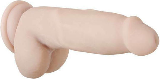 Evolved Novelties Real Supple Poseable Dildo with Balls Ρεαλιστικό Dildo με Όρχεις και Βεντούζα Flesh 18cm