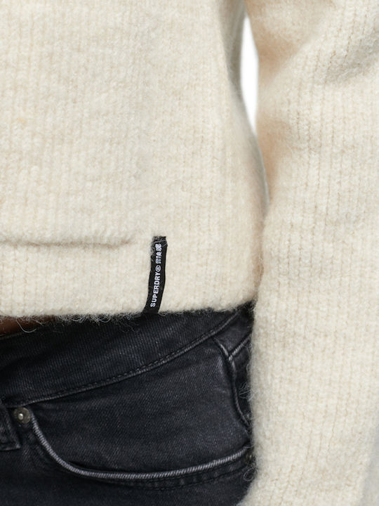 Women's Knitted Cardigan with Buttons White