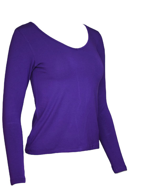Women's Long Sleeve T-Shirt Purple