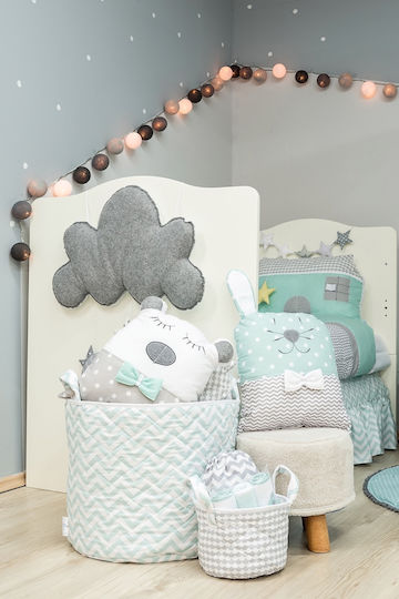 Baby Star Baby Crib Bedding Set Sugar Familly 9pcs Mint