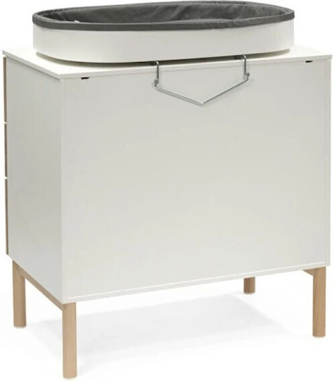 Sleepi Baby Dresser with 3 Drawers White 88x53.7x88.5cm