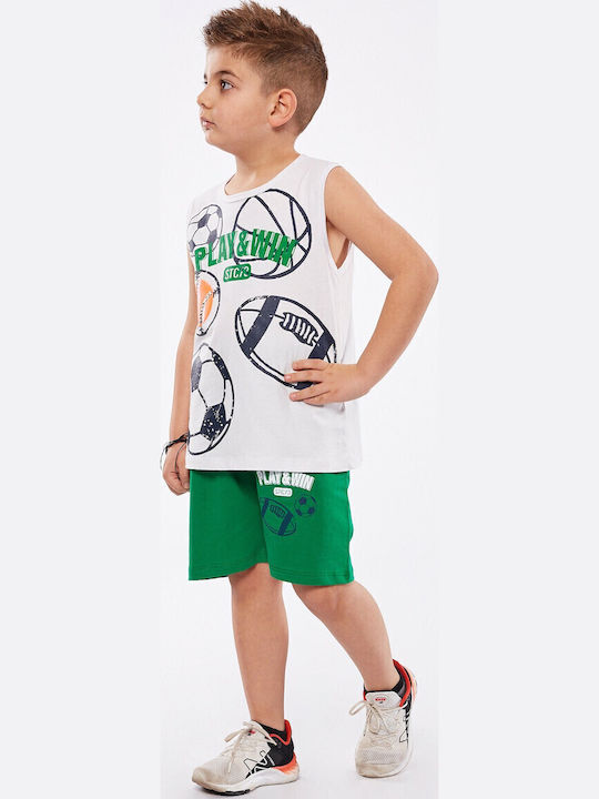 Hashtag Kids Clothing Set with Shorts White 2 Pieces Hashtag Kids Clothing Set with Shorts White 2 Pieces