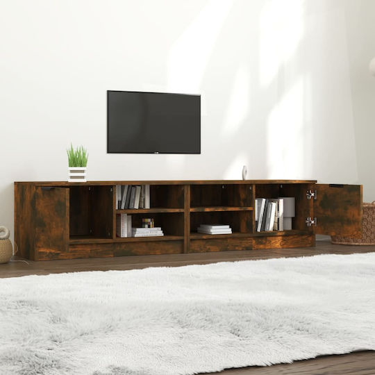 TV-Ständer Rauchfurnier Eiche M80xT35xH36,5cm