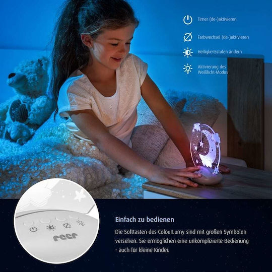 Reer Led Kids Decorative Lamp ColourLumy with Color Changes Gray