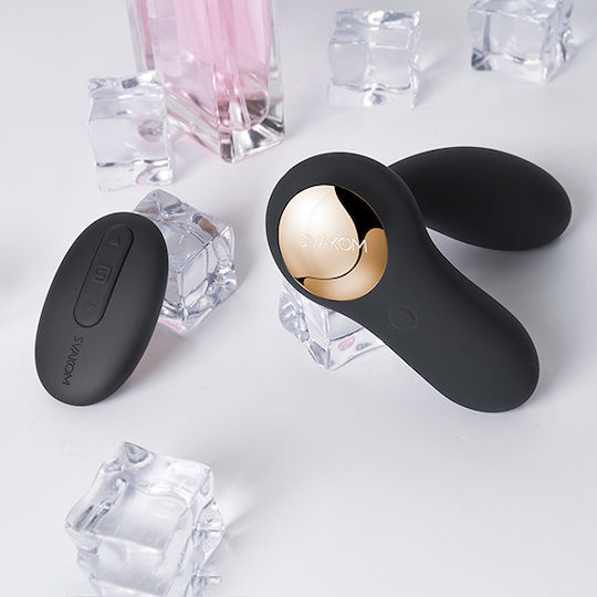 Svakom Vick Remote Controlled Prostate Vibrator Πρωκτικός Δονητής με Δυνατότητα Ασύρματης Λειτουργίας Black