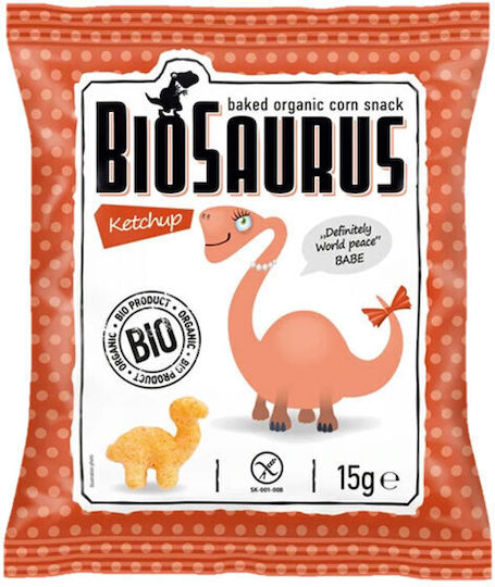 Mclloyd's Cheese Puffs Biosaurus with Flavor Ketchup 15gr for 12+ months