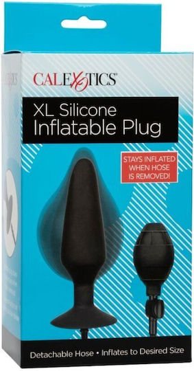 Calexotics XL Silicone Inflatable Plug Anal Plug XLarge Black 16cm